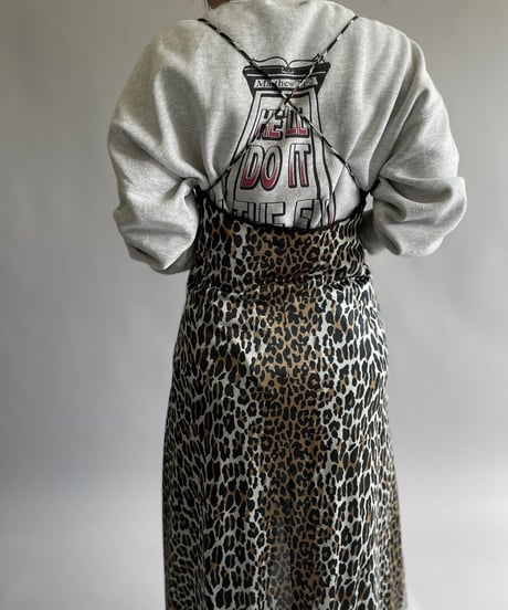【USED】 Leopard Patterned Camisole Long One-Piece /240914-032