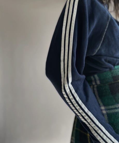 【USED】 Line Sweat Shirt Navy / 230105-023