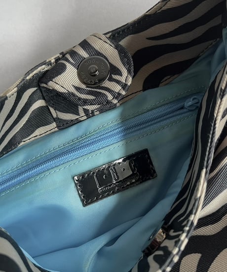 【USED】 INC Zebra Patterned Hand Bag/ 241007-015