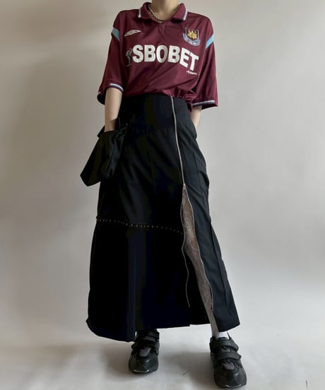 【RE;CIRCLE】 RE Suit Asymmetry Long Skirt/ 250717-018