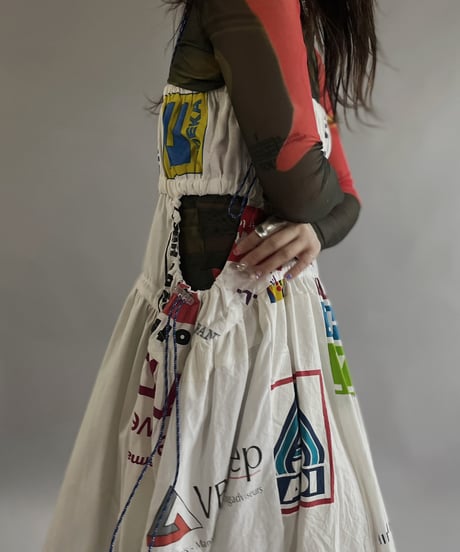 【RE;CIRCLE】RE Eco-Friendly Bag Code Camisole Long One-piece / 240516-025