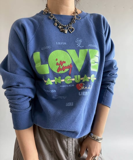 【USED】 MADE in USA LOVE  Sweat Top / 250920-010