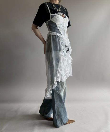 【USED】 Lace Organdy Camisole One-Piece/ 260418-041