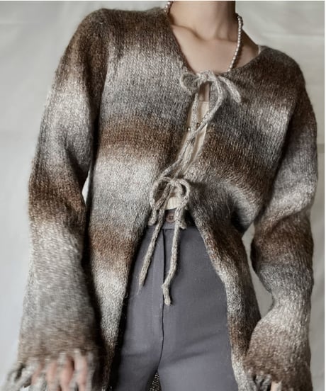 【USED】  Mohair Knit Long Gown/220127-022