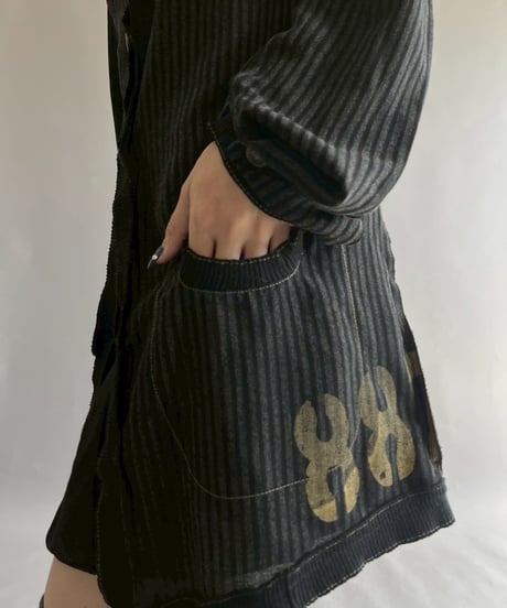 【USED】 Cop.Copine Stripe Pattern Hooded Jacket  /251014-008