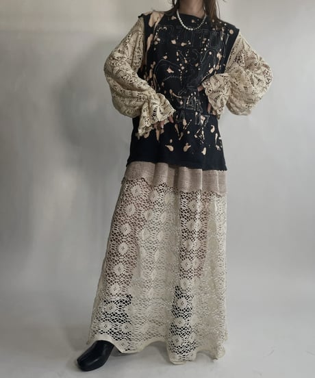 【RE;CIRCLE】 RE Crochet Lace One-piece / 220623-001
