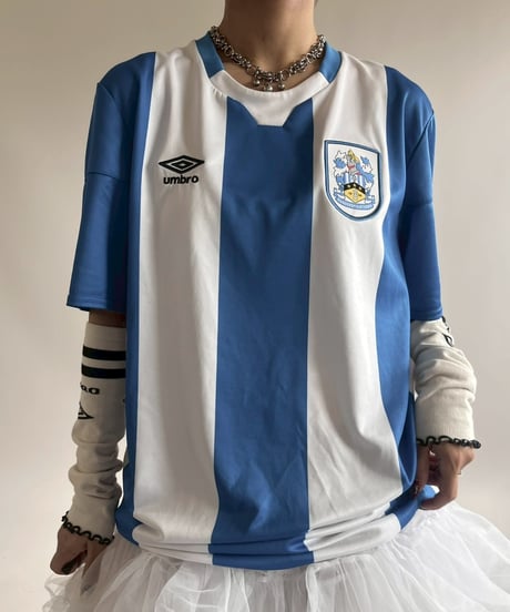 【USED】 20~21's UMBRO Huddersfeld Town Soccer Shirt/ 250607-031