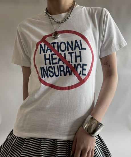【USED】 RESIZED 90s ONEITA NATIONAL HEALTH INSURANCE T-Shirt / 250830-010