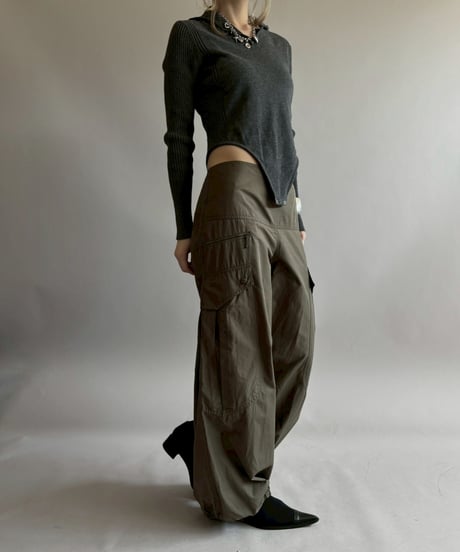 【RE;CIRCLE】 RE Rib Knit Leotard Top / 260416-007