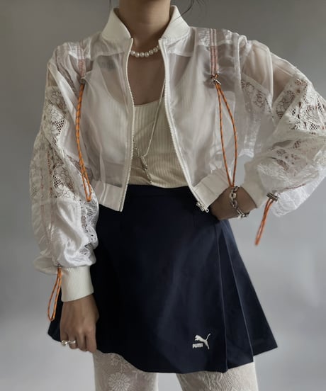 【RE;CIRCLE】 RE White Patch Short Blouson / 240509-005