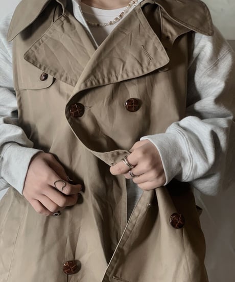 【RE;CIRCLE】 Remake Trench Vest /210203-043
