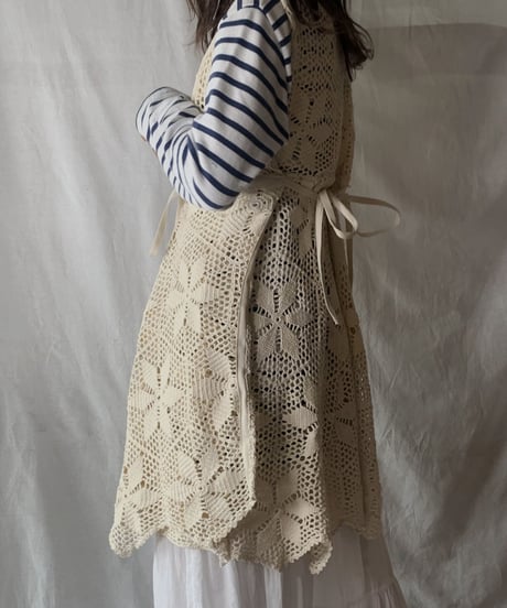 【RE;CIRCLE】  RE Crochet Long Vest /210512-004