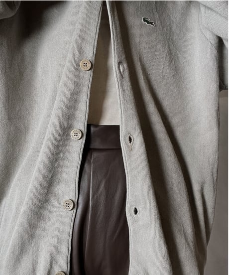 【USED】 LACOSTE Acrylic Knit Cardigan  ④ / 220111-004