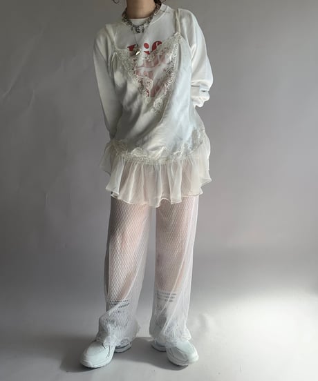 【USED】 Made in USA 90's Fruit of the Loom Life with Mickey Sweat Top/241124-019