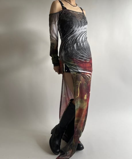 【USED】 JADED Design Sheer Camisole one-Piece /250208-020