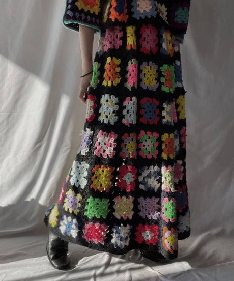 【RE;CIRCLE】 RE Granny Long Skirt③/211216-042