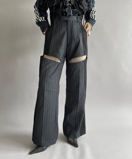 【RE;CIRCLE】 Re Suit Slit Pants/ 241003-021