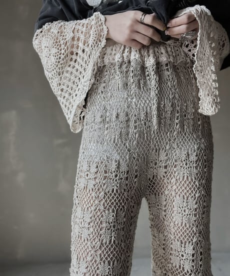 【RE;CIRCLE】 RE Crochet Tiered Pants④/20220317-009