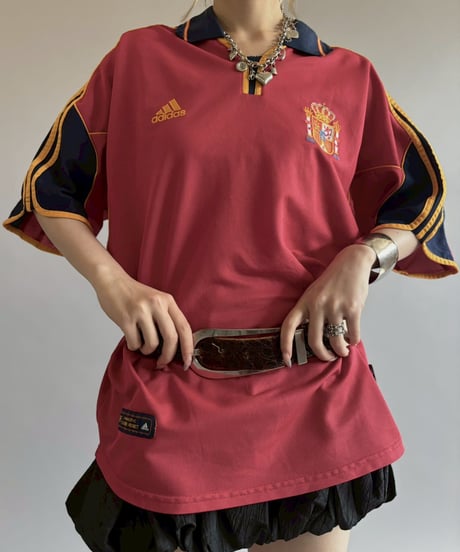 【USED】 00's adidas Spain Soccer Shirt / 260530-020