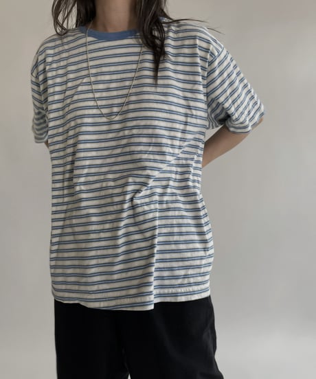 【USED】 HONORS Short Sleeve Striped T-shirt / 220521-008