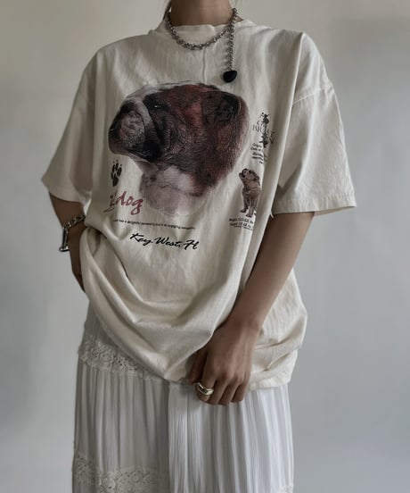 【USED】 Short Sleeved Dog T-shirt / 220611-006