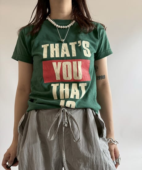 【USED】 RESIZED That's You That Is T-Shirt / 250802-015