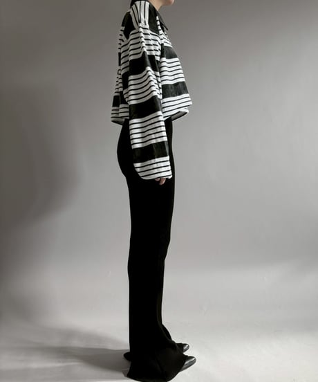 【USED】 GIVENCHY Multi Border Velour Top / 260124-006