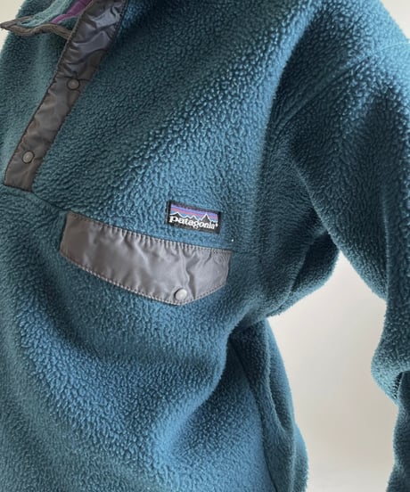 【USED】 Made in USA 80~90's Patagonia Synchilla Snap T /241228-022