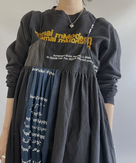 【RE;CIRCLE】RE Eco-Friendly Bag Camisole Long One-piece Black / 2300828-016