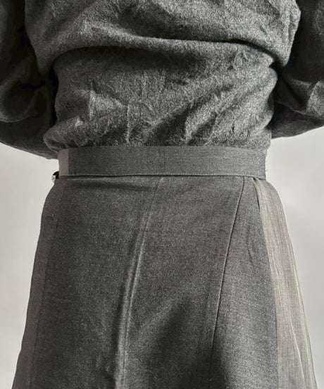 【RE;CIRCLE】 RE Suit Pleats Wrap Skirt/ 260108-010