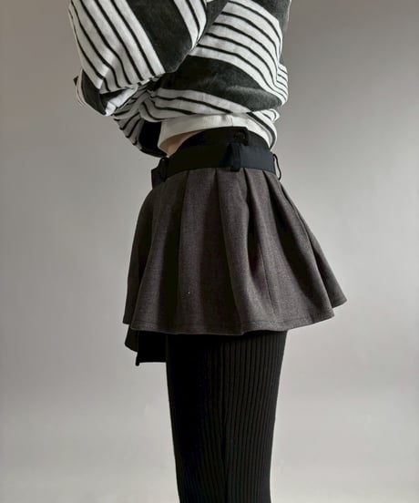 【RE;CIRCLE】 RE Suit Wrap Skirt Mini / 260129-014