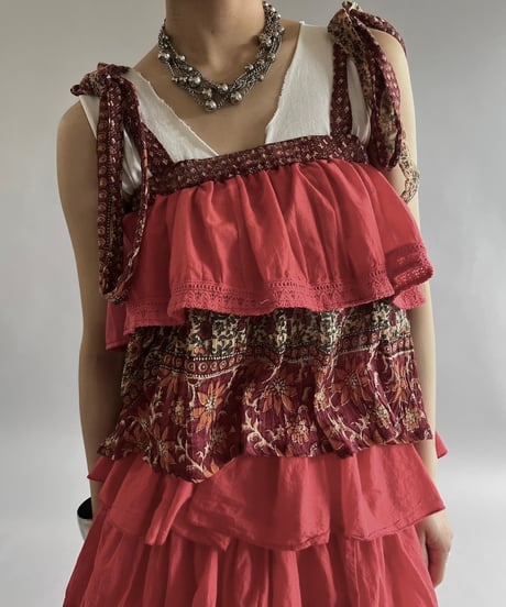 【USED】 Cut Off Tank Top /240720-029