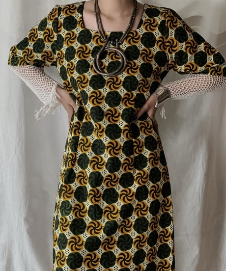 【USED】 African Batik One-piece②/210428-004