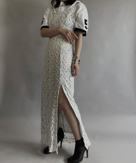 【USED】 Flower Pattern Spangle One-piece / 230506-007