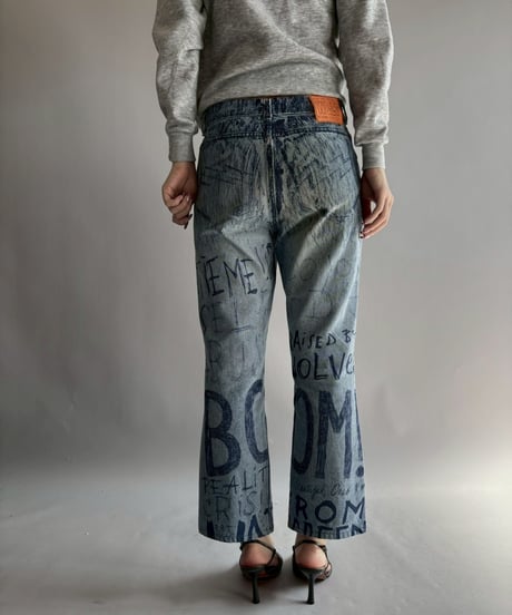 【USED】 W&LT 97AW Graffiti Denim Pants / 251108-020