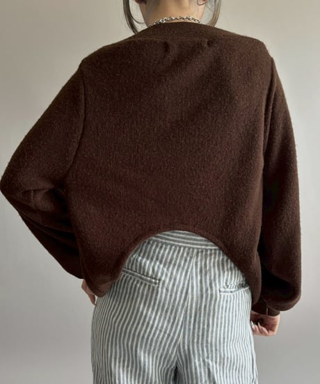 【RE;CIRCLE】 RE Deformed Acrylic Cardigan / 260312-001