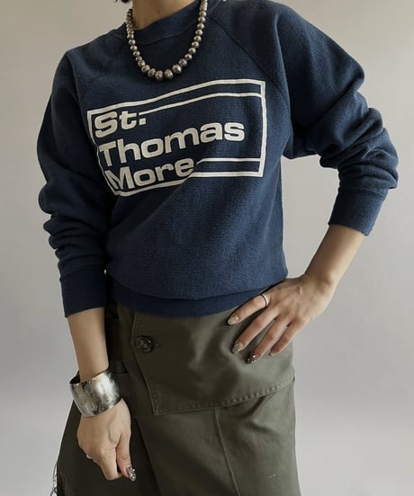 【USED 】80s Raglan L/S Sweat Top/240407-028
