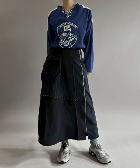 【RE;CIRCLE】 RE Suit Asymmetry Long Skirt / 260129-016