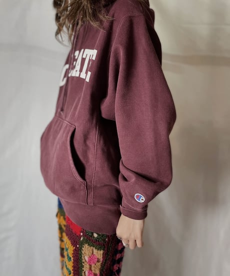 【USED】  Champion Reverse Weave Hoodie COLGATE/210902-024