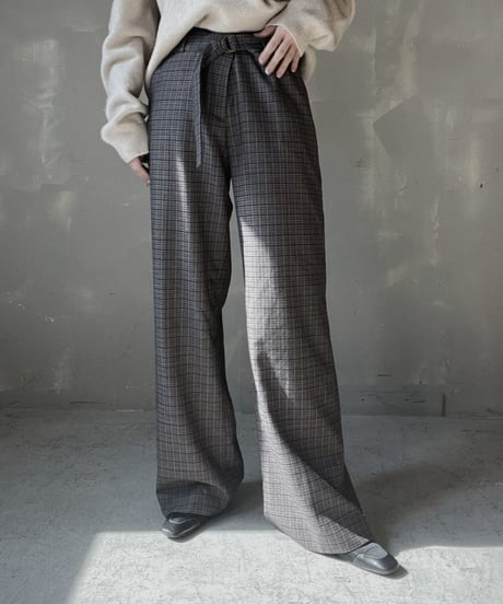 【USED】  Plaid Pants/220220-046