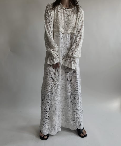 【RE;CIRCLE】 RE Crochet Lace One-piece / 220427-036