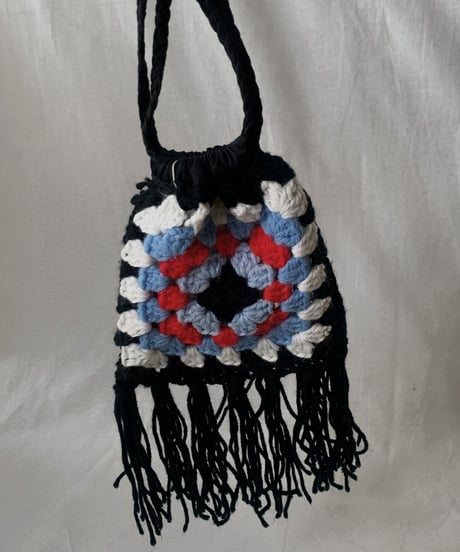【RE;CIRCLE】 Granny Knit Pouch① /210404-004
