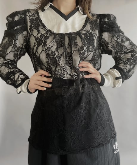 【USED】 Long Sleeved See-through Top / 230311-001