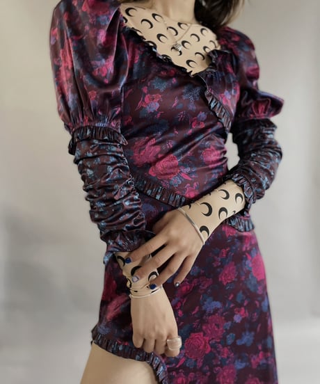【USED】 Poly Flower Patterned One-piece / 230401-002
