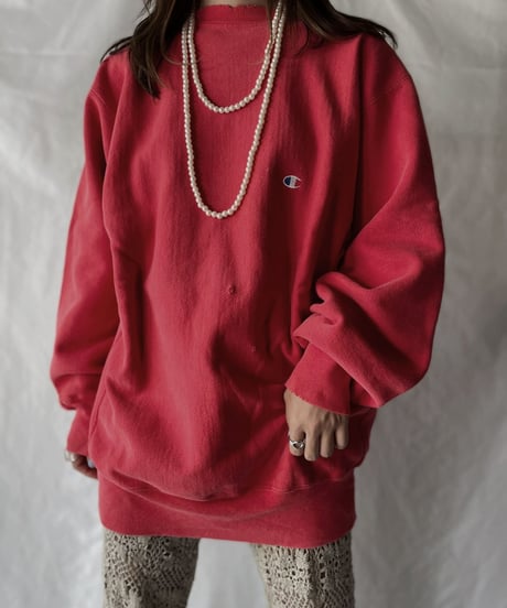 【USED】   90's USA Champion Reverse Weave Sweat One-point②/211007-019