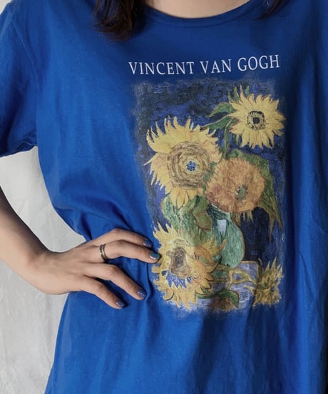 【USED】S/S T-shirt Flower①/210604-024