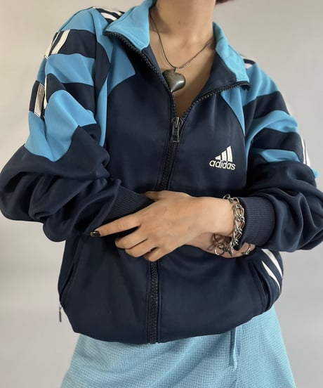 【USED】 80~90's adidas Jersey Top /241109-020