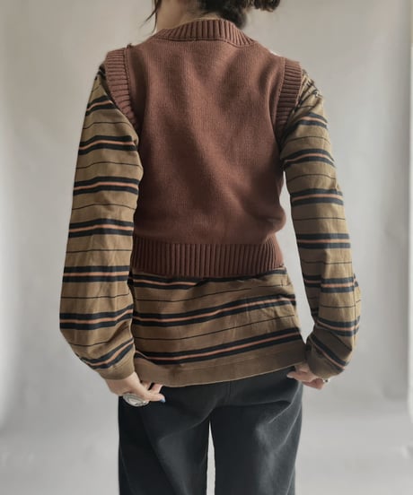 【USED】 Argyle Knit Vest / 230211-022