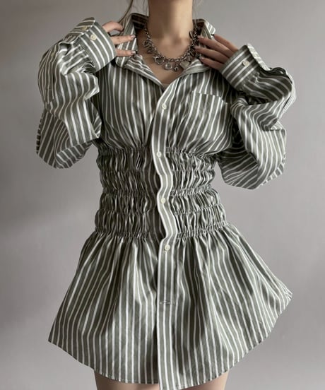 【RE;CIRCLE】 RE Shirring Shirt / 260409-016
