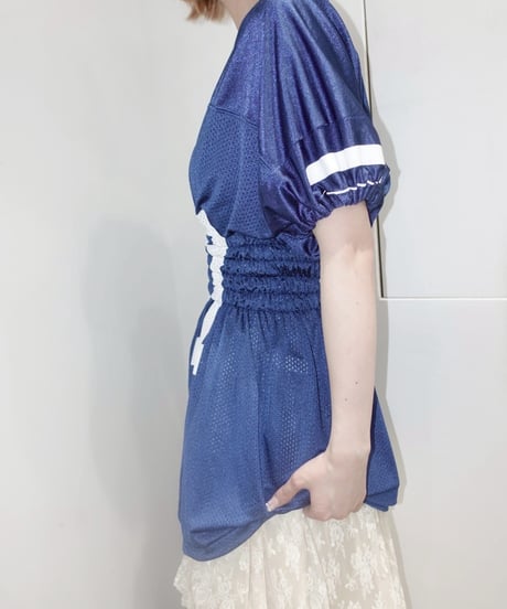 【RE;CIRCLE】 Shirring Football Shirt  /  250522-006